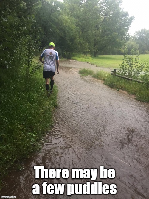 parkrun Puddles | There may be a few puddles | image tagged in parlrun,world tourist | made w/ Imgflip meme maker