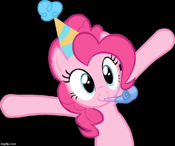 Pinkie partying | image tagged in pinkie partying | made w/ Imgflip meme maker