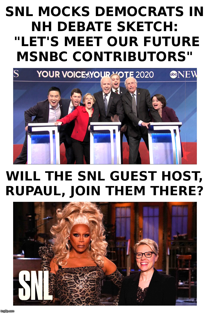 Even SNL Mocks The 2020 Democrats! | image tagged in saturday night live,democrats,msnbc,presidential candidates,send in the clowns | made w/ Imgflip meme maker