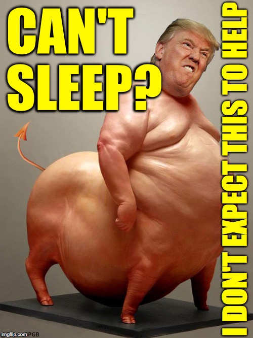 Well I post these things for you because someone else did it to me. | CAN'T SLEEP? I DON'T EXPECT THIS TO HELP | image tagged in memes,trumpotaur,bad dreams | made w/ Imgflip meme maker