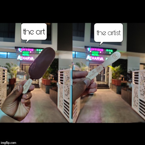 The art and the artist | image tagged in the art and the artist | made w/ Imgflip meme maker