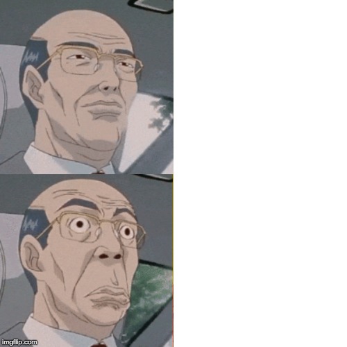 surprised anime guy Blank Meme Template