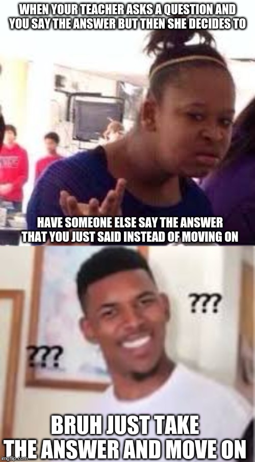 The teacher asked when