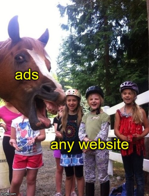 ads any website | made w/ Imgflip meme maker