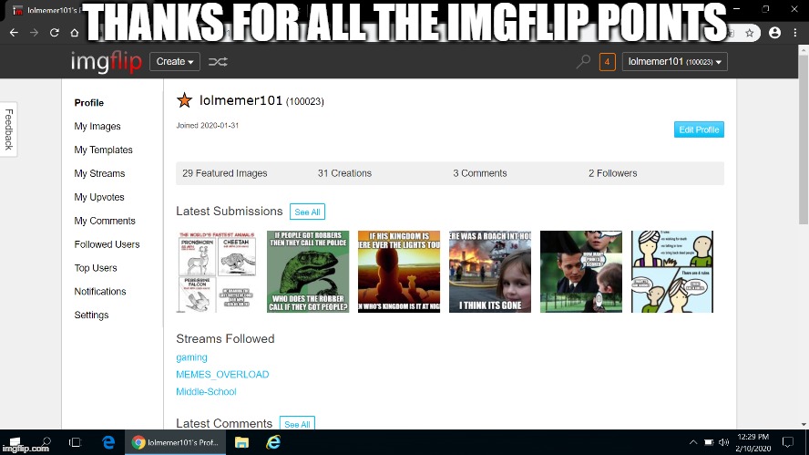 all the imgflip points | THANKS FOR ALL THE IMGFLIP POINTS | image tagged in imgflip points | made w/ Imgflip meme maker