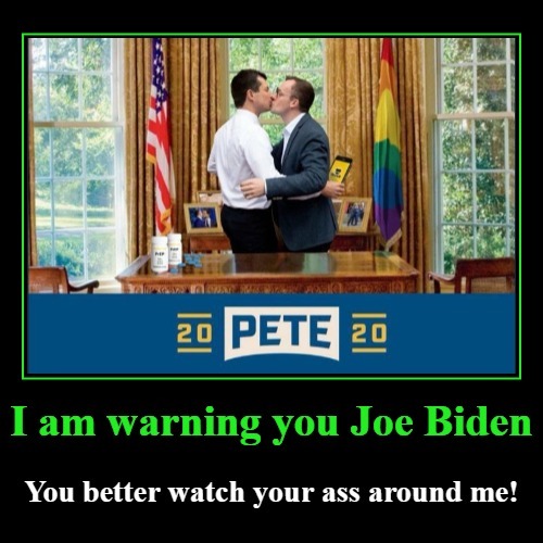 Petey Buttplug Warns Joe Biden | image tagged in buttplug,fudgepackers,gay marriage,faggot,queer,steers | made w/ Imgflip meme maker