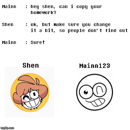 i just "copy" shen | image tagged in owlturd,shencomix | made w/ Imgflip meme maker