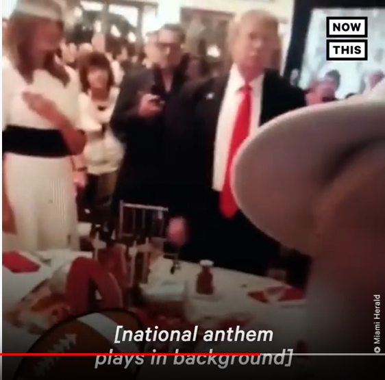 Trump National Anthem Blank Meme Template