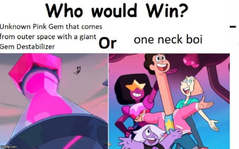 One neck boi | image tagged in steven universe,spinel | made w/ Imgflip meme maker