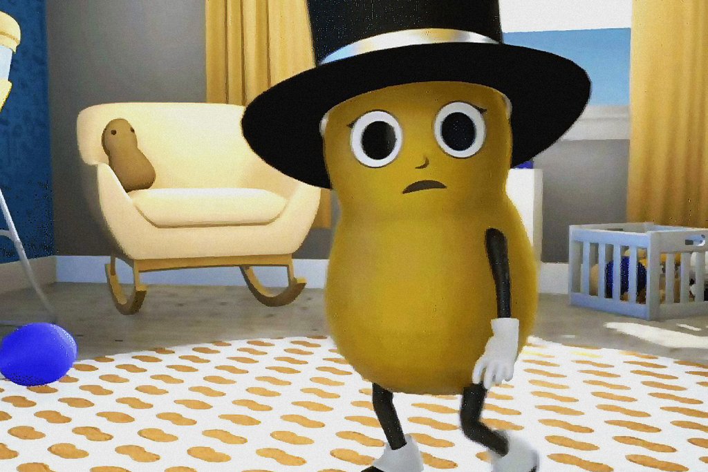 Shocked Baby Mr peanut Blank Meme Template