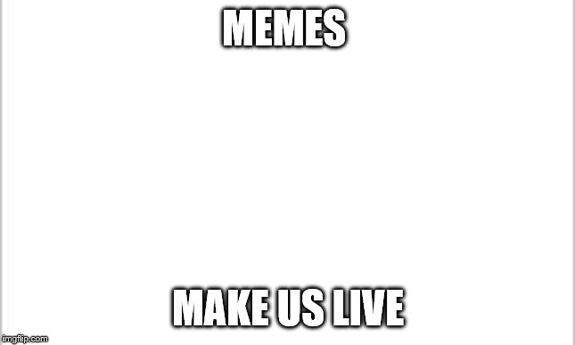 white background | MEMES; MAKE US LIVE | image tagged in white background | made w/ Imgflip meme maker