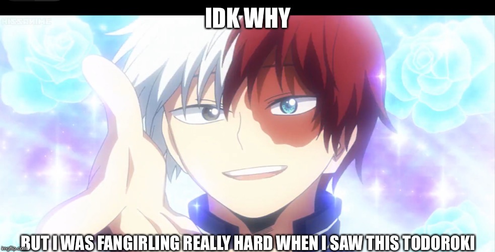 Show me your cute face | IDK WHY; BUT I WAS FANGIRLING REALLY HARD WHEN I SAW THIS TODOROKI | image tagged in uwu | made w/ Imgflip meme maker