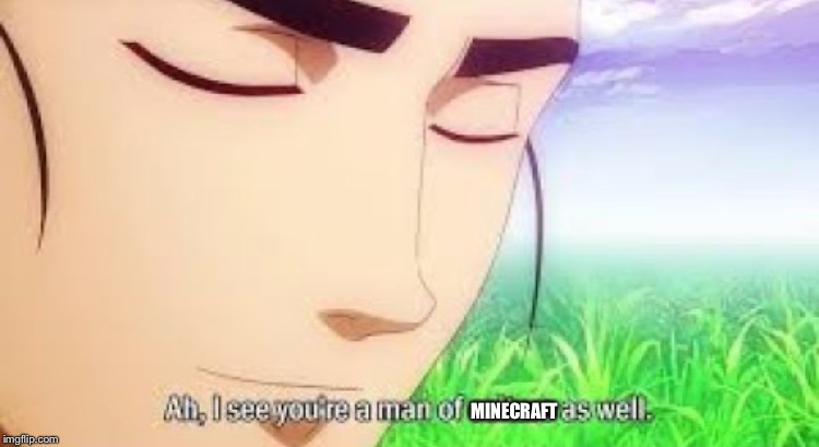Ah i see your a man of culture as well | MINECRAFT | image tagged in ah i see your a man of culture as well | made w/ Imgflip meme maker