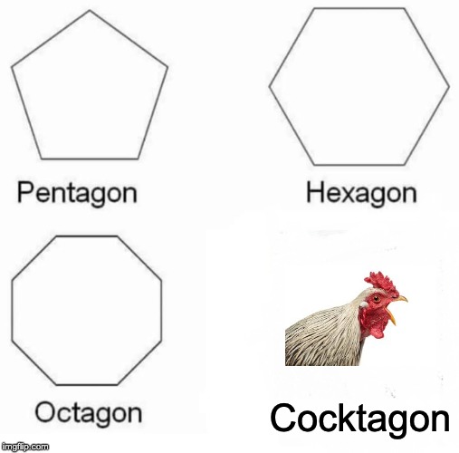 Pentagon Hexagon Octagon Meme | Cocktagon | image tagged in memes,pentagon hexagon octagon | made w/ Imgflip meme maker