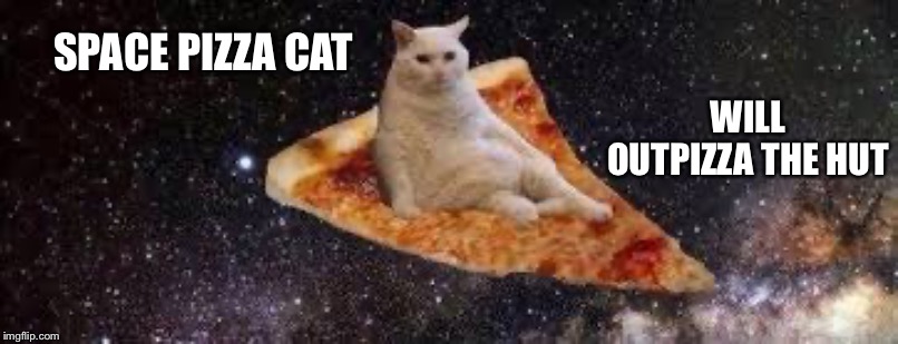 SPACE PIZZA CAT WILL OUTPIZZA THE HUT | made w/ Imgflip meme maker