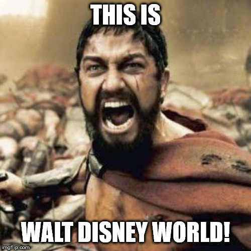 THIS IS SPARTA!!!! | THIS IS; WALT DISNEY WORLD! | image tagged in this is sparta | made w/ Imgflip meme maker