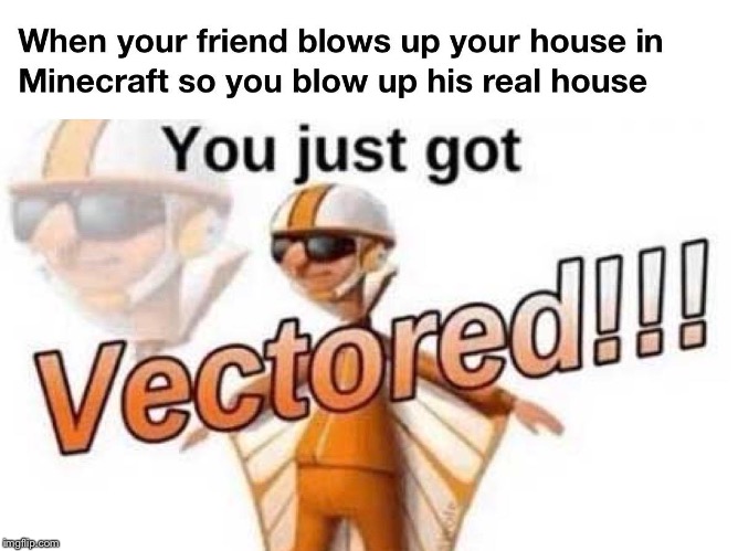 You got vectored | image tagged in you just got vectored | made w/ Imgflip meme maker