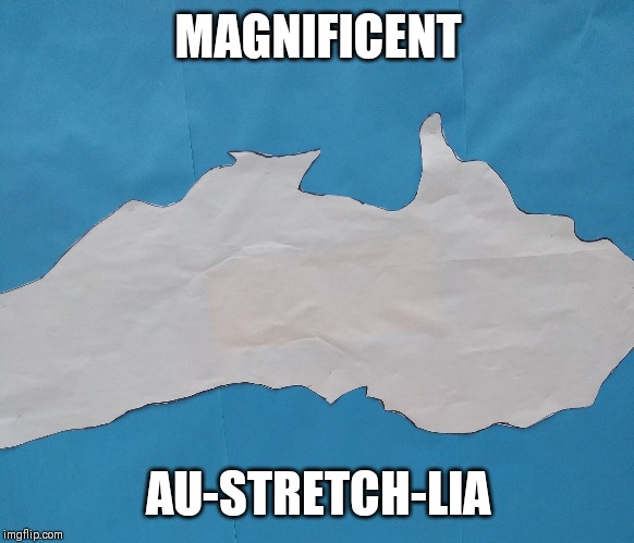 Australia | MAGNIFICENT; AU-STRETCH-LIA | image tagged in meanwhile in australia,ugly | made w/ Imgflip meme maker