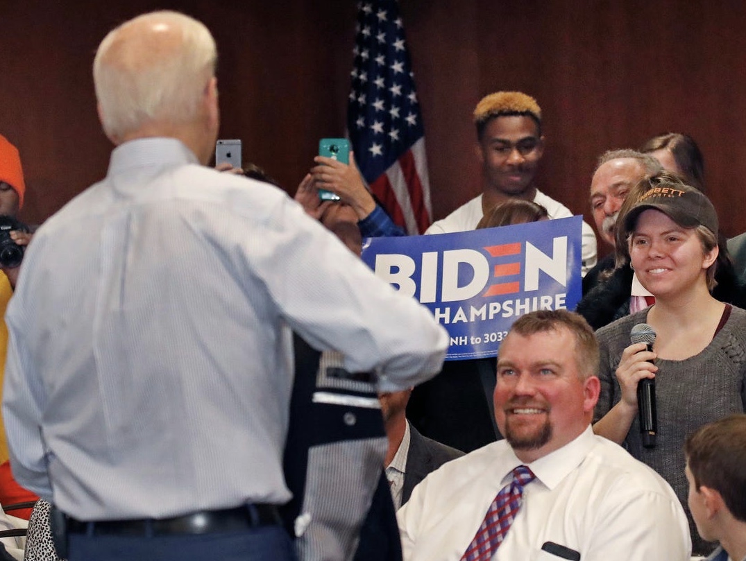 High Quality Biden Courting Voters Blank Meme Template