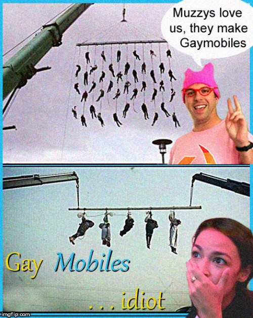 Gaymobiles | image tagged in lgbtq,muslims,lol,political meme,funny memes,alexandria ocasio-cortez | made w/ Imgflip meme maker