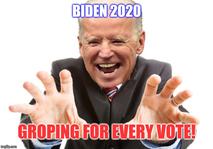 Joe Biden | BIDEN 2020; GROPING FOR EVERY VOTE! | image tagged in joe biden | made w/ Imgflip meme maker