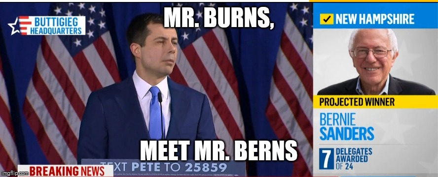 MR. BURNS, MEET MR. BERNS | made w/ Imgflip meme maker