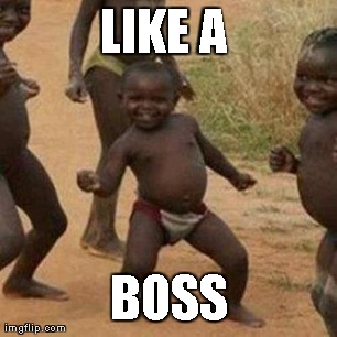 Third World Success Kid Meme | LIKE A  BOSS | image tagged in memes,third world success kid | made w/ Imgflip meme maker