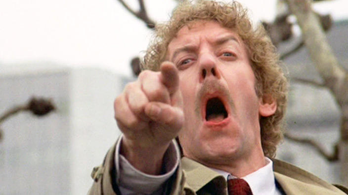 Donald Sutherland yell Blank Meme Template