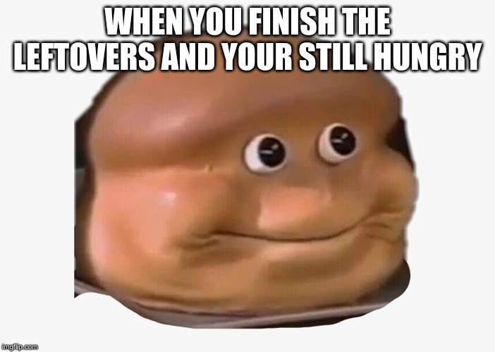 WHEN YOU FINISH THE LEFTOVERS AND YOUR STILL HUNGRY | image tagged in funny | made w/ Imgflip meme maker