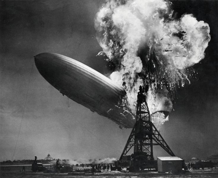 Hindenburg disaster Blank Meme Template