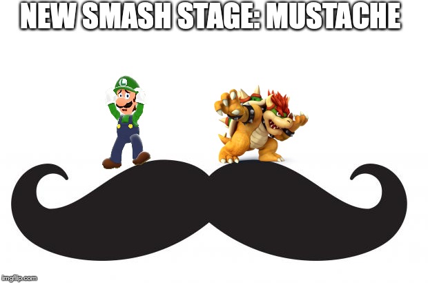 This should be a thing. | NEW SMASH STAGE: MUSTACHE | image tagged in mustache | made w/ Imgflip meme maker