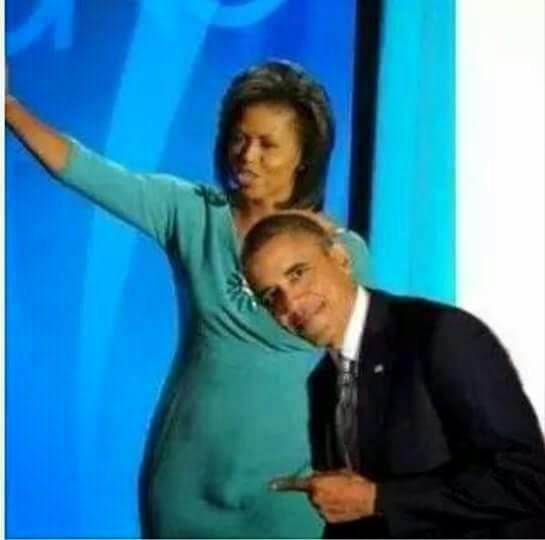 Michelle Barack Bulge Blank Meme Template