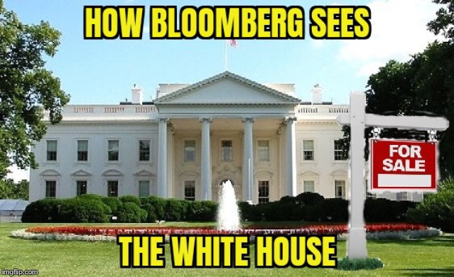 Nice Views and Off Street Parking | image tagged in white house,bloomberg,for sale | made w/ Imgflip meme maker