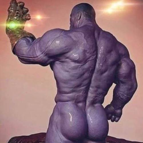 High Quality Naked Thanos Blank Meme Template