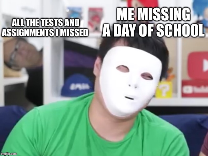 School | ALL THE TESTS AND ASSIGNMENTS I MISSED; ME MISSING A DAY OF SCHOOL | image tagged in hobo/ danny devito,homework,danny devito | made w/ Imgflip meme maker