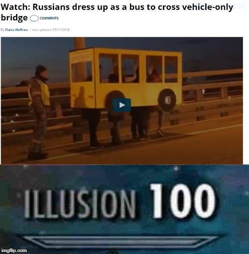 Russians are smart | image tagged in illusion 100,bridge,funny,memes,russian,russians | made w/ Imgflip meme maker