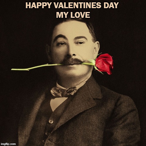 Valentine | HAPPY VALENTINES DAY 
MY LOVE | image tagged in valentine,rose | made w/ Imgflip meme maker
