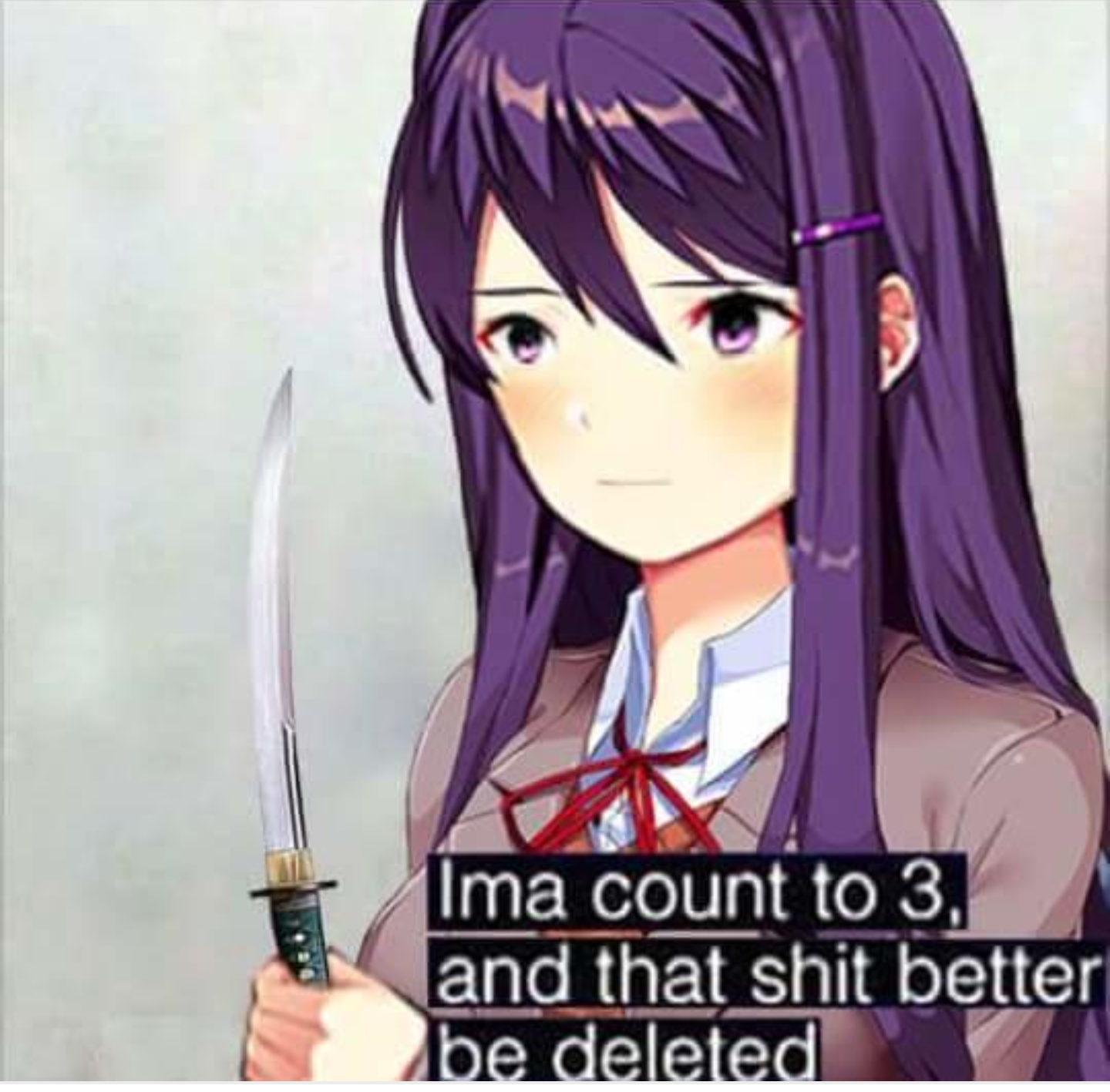 High Quality Disapproving Yuri Blank Meme Template