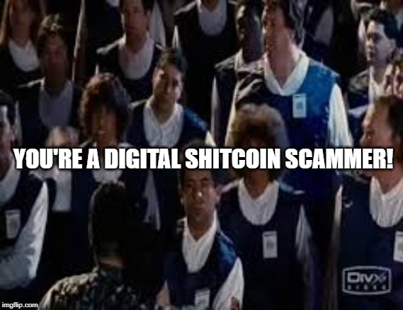 YOU'RE A DIGITAL SHITCOIN SCAMMER! | made w/ Imgflip meme maker