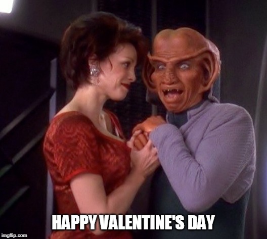 Star Trek Valentines | HAPPY VALENTINE'S DAY | image tagged in valentine's day,star trek,ds9,love,couples | made w/ Imgflip meme maker