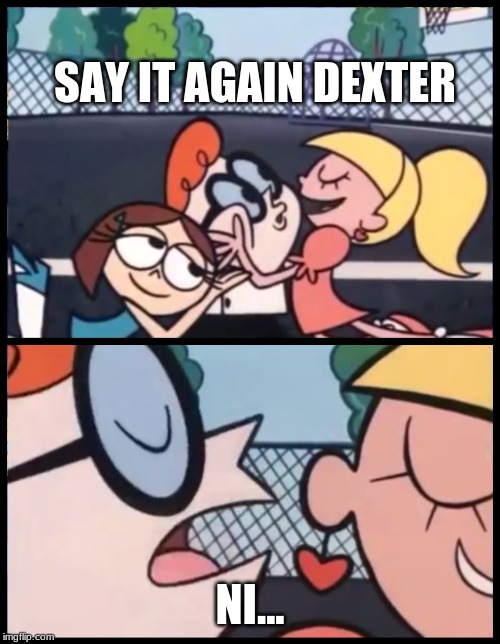 Say it Again, Dexter | SAY IT AGAIN DEXTER; NI... | image tagged in memes,say it again dexter | made w/ Imgflip meme maker