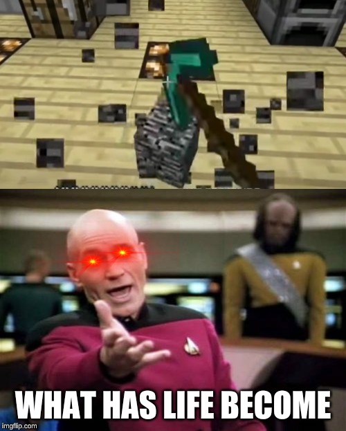 WHAT HAS LIFE BECOME | image tagged in memes,picard wtf | made w/ Imgflip meme maker