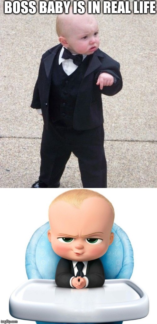 Boss baby real life | BOSS BABY IS IN REAL LIFE | image tagged in memes,baby godfather,boss baby,real life | made w/ Imgflip meme maker