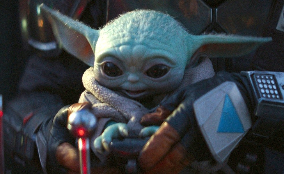 Baby Yoda Smile Blank Meme Template