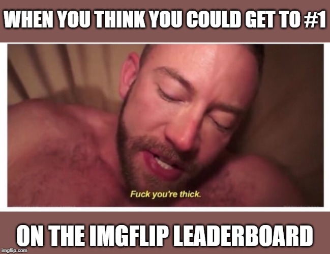 HAHA!! | WHEN YOU THINK YOU COULD GET TO #1; ON THE IMGFLIP LEADERBOARD | image tagged in leaderboard,imgflip humor,imgflip users | made w/ Imgflip meme maker