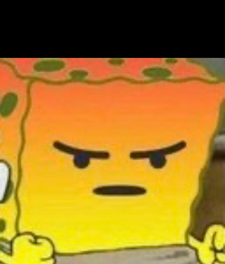 Spongebob mad emoji Blank Meme Template