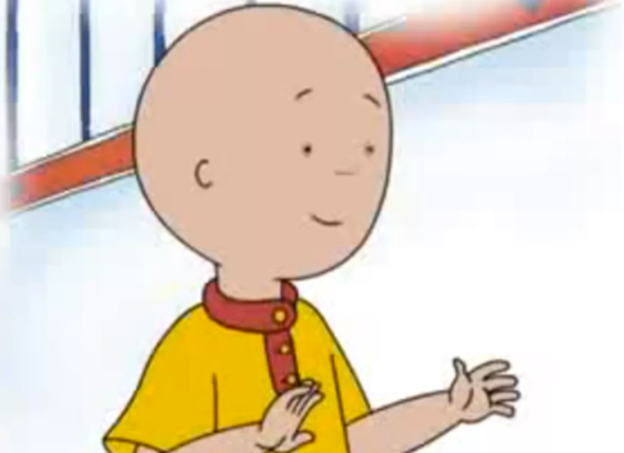 High Quality Caillou Blank Meme Template