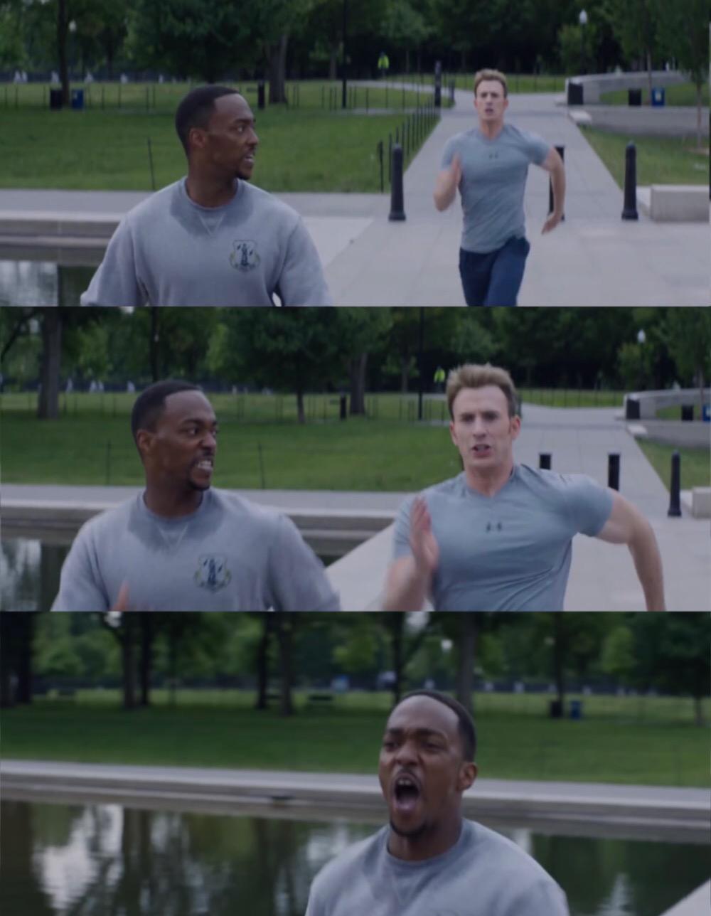 Captain America On Your Left Blank Template Imgflip