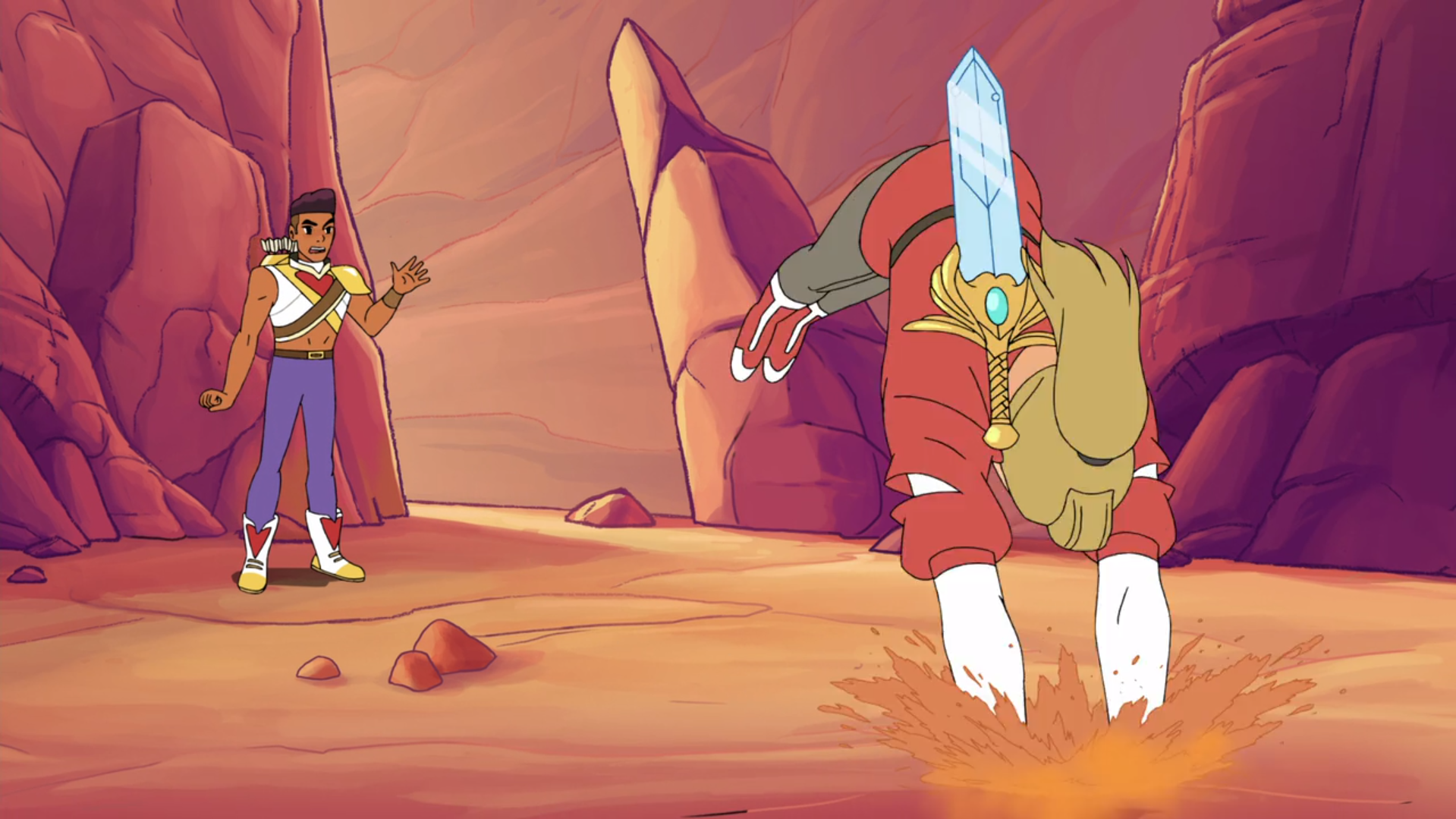 High Quality she ra adora quicksand Blank Meme Template