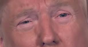 Trump crying dilated eyes Blank Meme Template